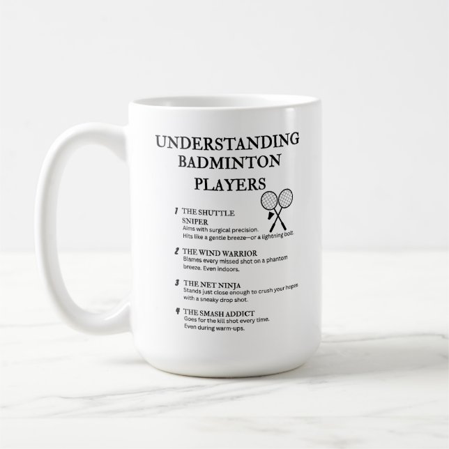 Funny Quotes for Smash-Loving Athletes Coffee Mug (Left)