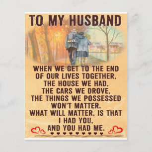 Funny Quotes Gift To Husband Gift For Father Flyer