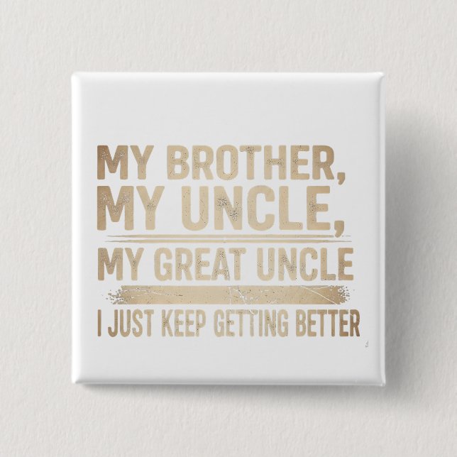 funny quotes humour dad jokes 15 cm square badge (Front)