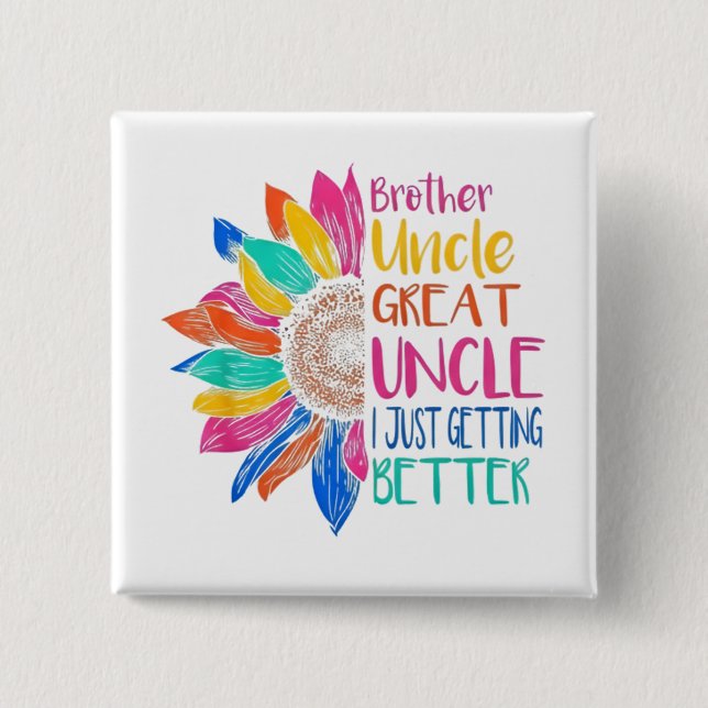 funny quotes humour dad jokes 15 cm square badge (Front)