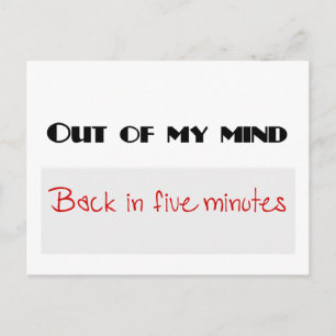 Funny quotes postcard