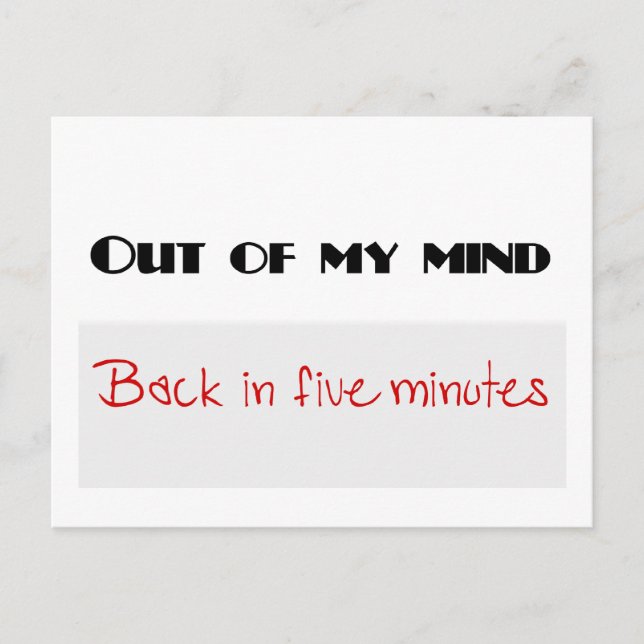 Funny quotes postcard (Front)