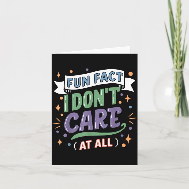 Funny Quotes Statement Laugh Humour Sayings Sarcas Card (Front)