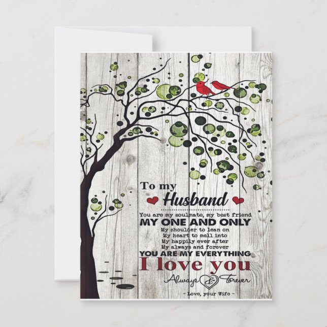 Funny Quotes To Husband | Gift For Man | Invitation (Front)