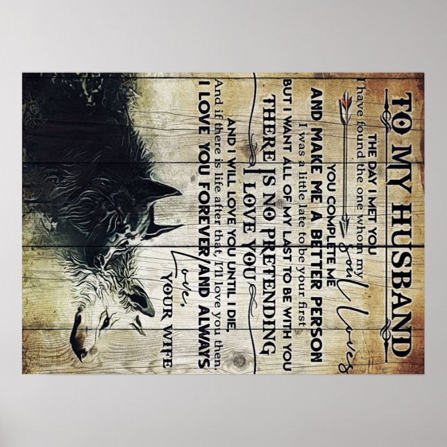 Funny Quotes To Husband | Present For Husband | Poster (Front)