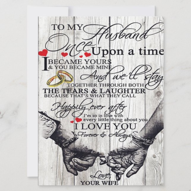 Funny Quotes To My Husband | Gift For Husband | (Front)