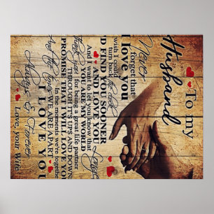 Funny Quotes To My Husband   Gift For Husband   Poster