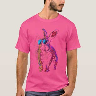 Funny Rabbit Animal Lover Graphic Cute Bunny Sungl T-Shirt