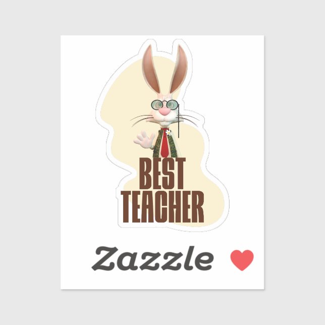 Funny Rabbit Best Teacher (Sheet)