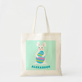 Funny Rabbit Easter Egg Hunt personalised Tote Bag