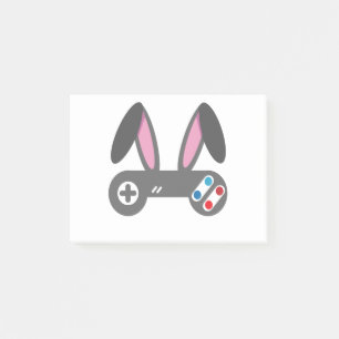 Funny Rabbit Gaming Remote Easter Day Gift Post-it Notes