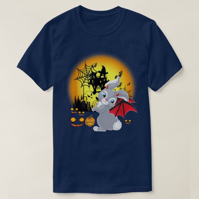 Funny Rabbit Halloween Costume Gifts  T-Shirt (Design Front)