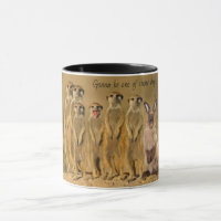 Funny Rabbit Meerkat Mug