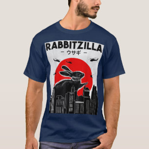 Funny Rabbit T, Bunny Rabbit T , RabbitZilla T-Shirt