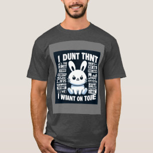 Funny Rabbit T-Shirt Cute Bunny Graphic Tee