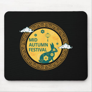 Funny Rabbits Mooncake Chinese New Year Mid Autumn Mouse Mat