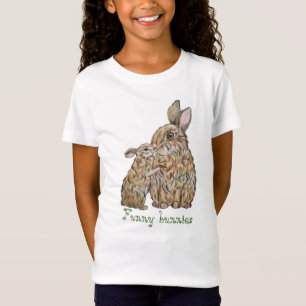 Funny rabbits. Pencil drawing T-Shirt