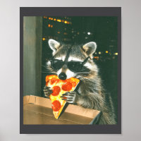 Funny Raccoon Eating Zza Animal Meme Men Women Kid