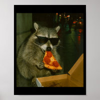 Funny Raccoon Eating Zza Animal Meme