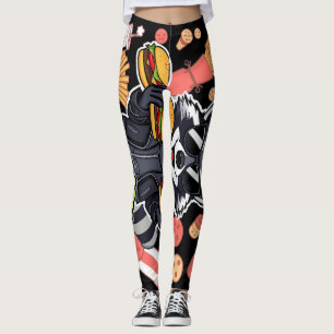 Funny Raccoon ‘Live Fast Eat Trash’ Leggings