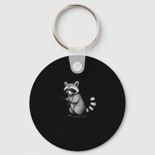 Funny Raccoon Meme Quote Humor For Men Women Boy G Key Ring