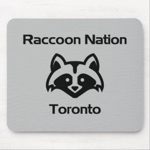 Funny Raccoon Nation Toronto Light-Monotone Mouse Mat