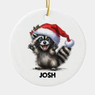 Funny Raccoon Ornament