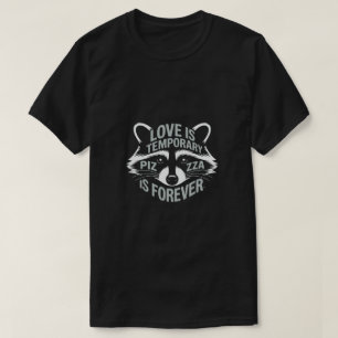 Funny Raccoon Pizza T-Shirt