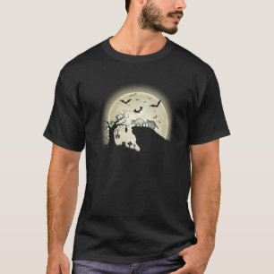 Funny Raccoon, Possum And Moon Halloween Costume T-Shirt