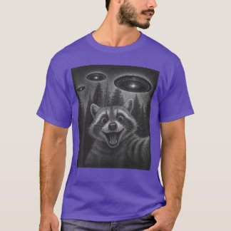 Funny Raccoon Sie Alien UFO Gifts for Men Women Bo T-Shirt