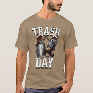 Funny Raccoonsrash Day Animals funny T-Shirt