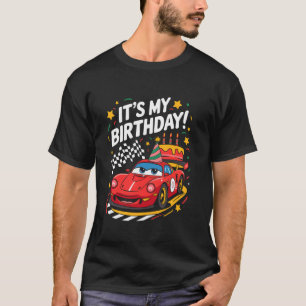 Funny Race Car Bday Party It's My Birthday Girls B T-Shirt