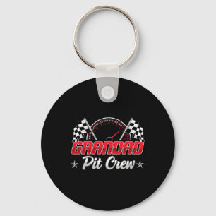 Funny Race Car Birthday Party Racing Family Granda Key Ring