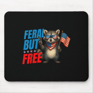Funny Racoon 1776 July 4th 2025 Independence Day Mouse Mat