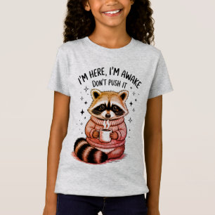 Funny Racoon Attitude Walk Quote T-Shirt