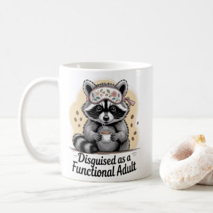 Funny Racoon Coffee Mug Disguised as a Functional