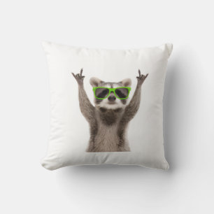 Funny racoon cushion