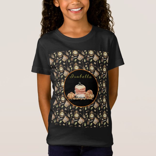 Funny Racoon Customise Text and Colour T-Shirt (Front)