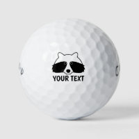 Funny racoon logo custom golf ball gift set