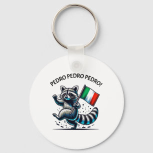 Funny Racoon Meme Key Ring