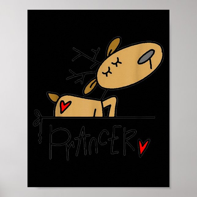 Funny Racoon Santa Hat Christmas Tree Lights Paja Poster (Front)