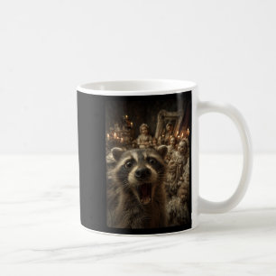 Funny Racoon Selfie Creepy Dolls Soky Halloween A Coffee Mug