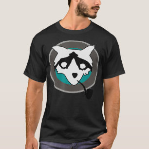 Funny Racoon With Pipe Benji Dunn Nerd Geek Graph T-Shirt