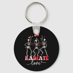 Funny Radiate Love Valentine X-ray Tech Radiology Key Ring