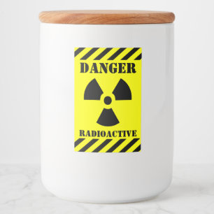 Funny RADIOACTIVE Symbol Halloween Food Label