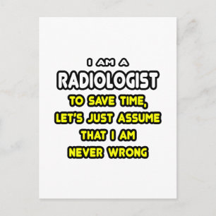 Funny Radiologist T-Shirts and Gifts Postcard