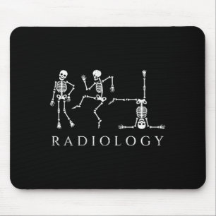 Funny radiology skeleton dancing xray technician mouse mat