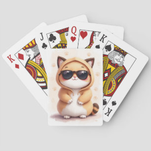 Funny Ragdoll Kawaii Cat Playing Cards