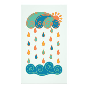 Funny rain photo print