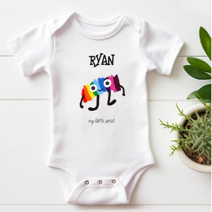 Funny rainbow baby bodysuit